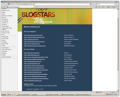 MS India BlogStars